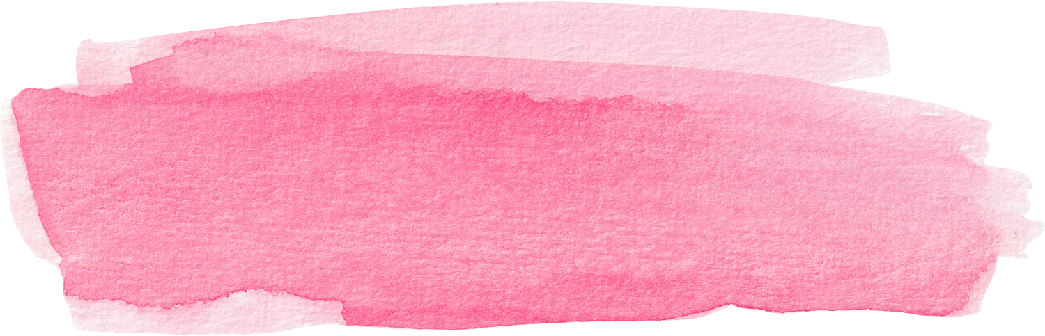 watercolor pink brush stroke